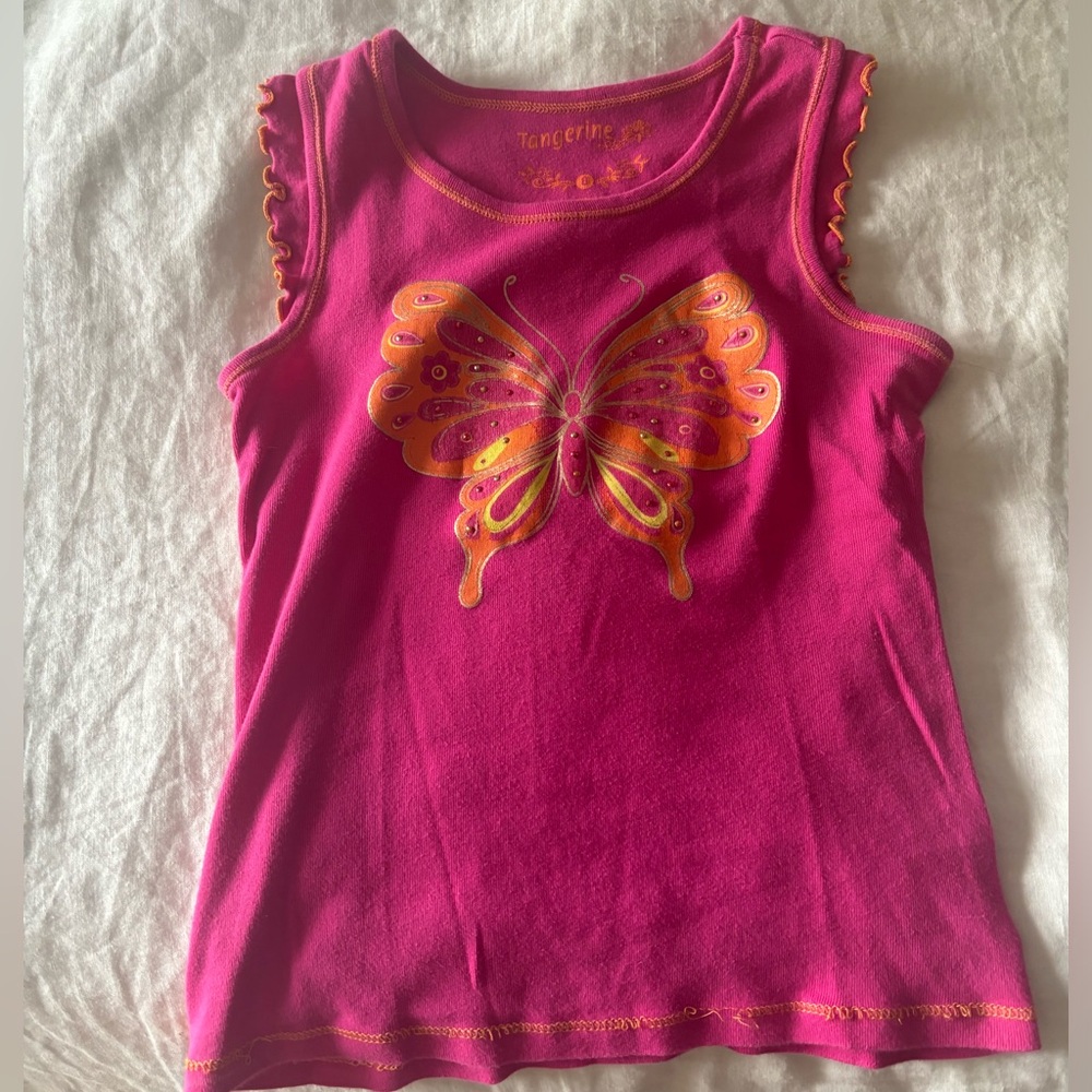 Girls Tangerine Tank Top